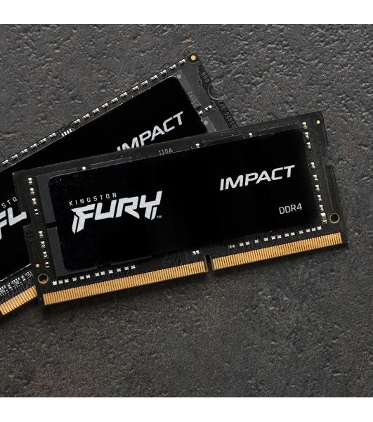 Оперативная память Kingston Fury Impact, DDR5, 8GB (1x8GB), 4800MHz, CL38 SO-DIMM