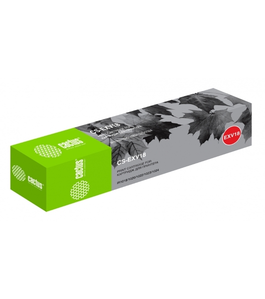 Картридж лазерный Cactus CS-EXV18 черный (8400 стр.) для Canon iR1018/1020/1022/1023/1024