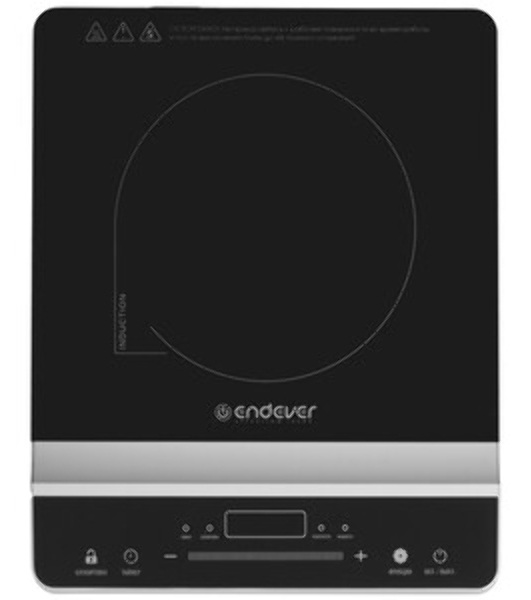 Плитка электрическая индукционного типа Endever Skyline IP-65, черный, мощность 1800 Вт, диаметр посуды 12-26 см, 10 режимов мощности, 5 шт/уп