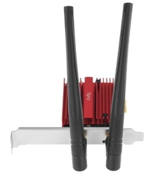 Сетевой адаптер Wi-Fi + Bluetooth Cudy WE3000S АХ5400 PCI Express (ант.внеш.съем) 2ант.