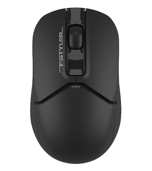Мышь беспроводная A4Tech Fstyler FG12S черный, 1200 dpi, радиоканал, USB, кнопки - 3