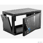 Шкаф коммутационный ЦМО (ШРН-9.500-9005) настенный 9U 600x529 мм пер. дв. стекл 200 кг черный 470 мм 180 град., фото6