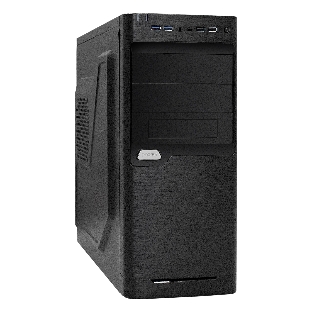 Компьютерный корпус Miditower ExeGate XP-330U-UNS500 (ATX, БП UNS500 с вент. 12см, 2хUSB/2хUSB 3.0, аудио, черный)