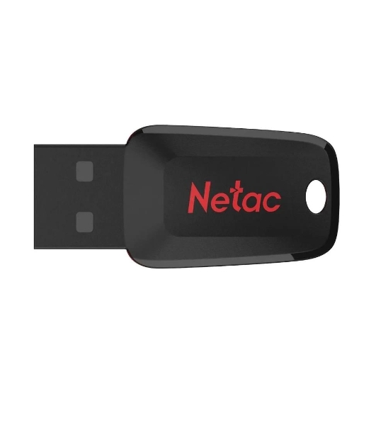 Флешка USB R/W Netac 128Gb U197 NT03U197N-128G-20BK USB 2.0 черный/красный