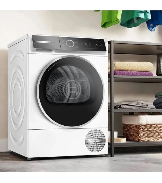 Сушильная машина Bosch WQB245B0ME белый, 9 кг, сушка - конденсационная, программ - 14, 59.8 x 84.2 x 65.1 см