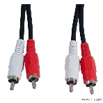 Кабель PERFEO 2xRCA вилка - 2xRCA вилка, длина 5 м, фото 1