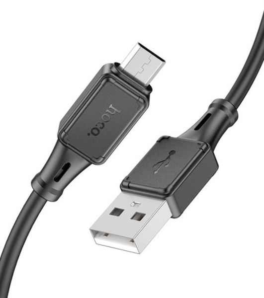 Кабель USB 2.0 hoco X25, AM/microBM, черный, 1м