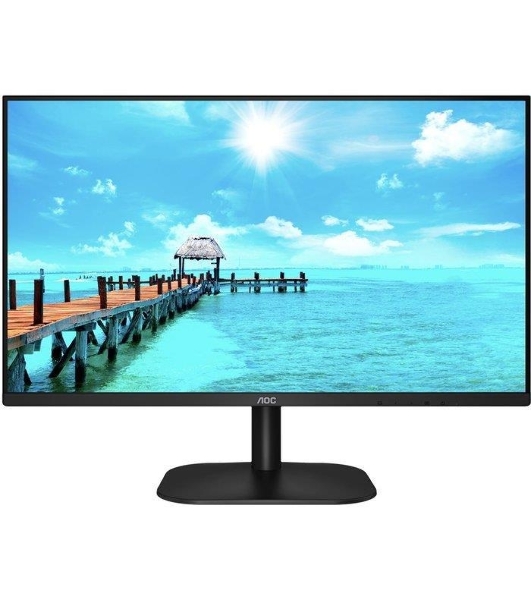 Монитор 27' AOC Value Line 27B2QAM VA 1920x1080, 75 Гц, 4 мс, 16:9, 250 кд/м², 1xHDMI, 1хDP, 1x3.5 мм, черный