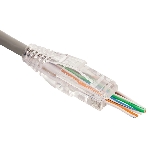 Коннектор LANMASTER RJ45 тип EZ, 8P8C, UTP, Cat.6, универсальный, со вставкой, покрытие 50 микрон,100 шт., фото4