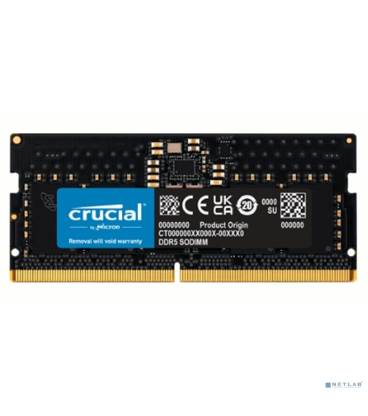 Оперативная память Crucial, DDR5, 8GB (1x8GB), 5600MHz, CL46 SO-DIMM