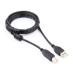 Кабель Gembird USB 2.0 PRO для соед. 1.8м AM/BM позол.конт., фер.кол., пакет, фото 1