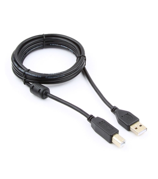 Кабель Gembird USB 2.0 PRO для соед. 1.8м AM/BM позол.конт., фер.кол., пакет