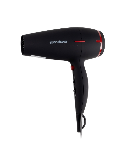 Фен Endever Aurora-472 черный, 2400 Вт, ионизация