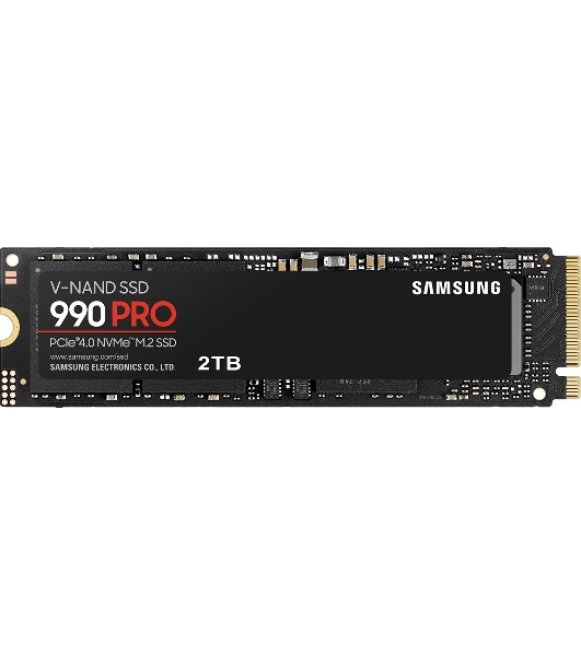 Накопитель SSD Samsung 990 PRO, 2Tb, PCIe 4.0 x4, M.2 2280, NVMe, R/W 7450/6900