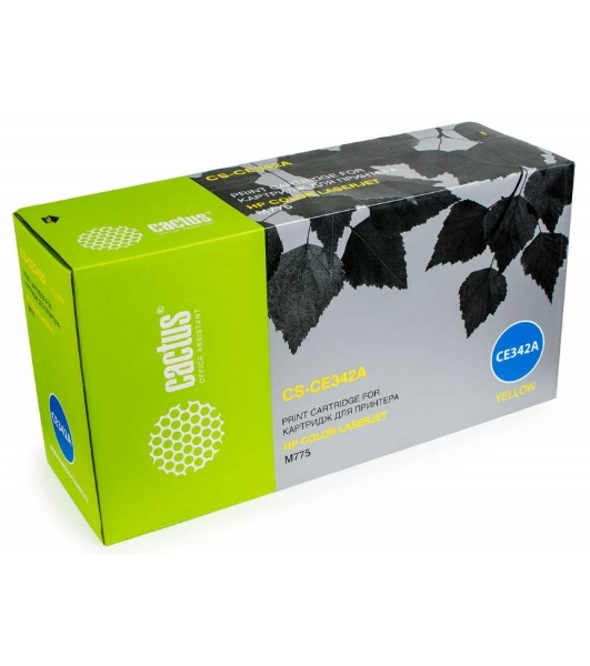 Картридж лазерный Cactus CS-CE342A желтый (16000 стр.) для HP Color LaserJet M775