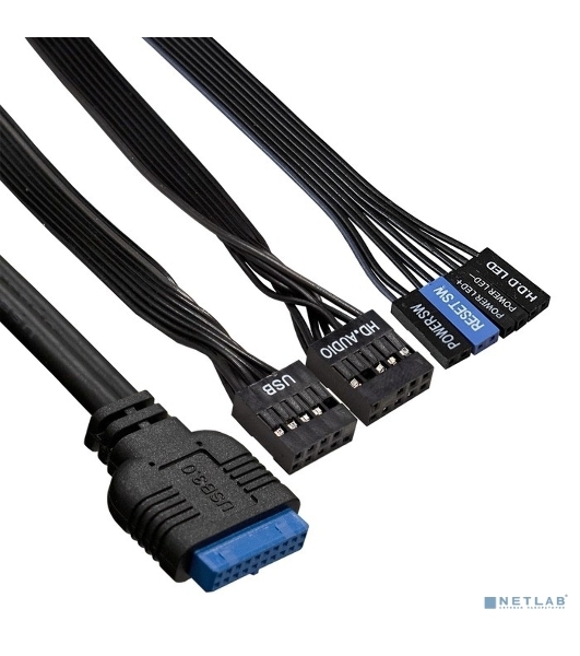Компьютерный корпус Miditower ExeGate AA-442U2-AA450 (ATX, AA450 8 см, 1хUSB+2хUSB 3.0, аудио, черный)