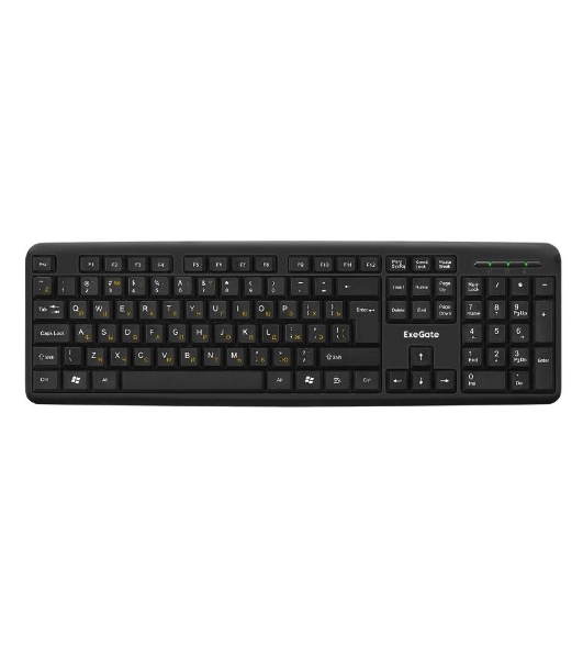 Клавиатура проводная ExeGate Professional Standard LY-405 (EX287138RUS), USB, черный