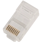 Коннектор LANMASTER RJ45 тип EZ, 8P8C, UTP, Cat.6, универсальный, со вставкой, покрытие 50 микрон,100 шт., фото3