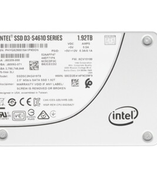 Накопитель SSD Intel D3-S4610 Series, 1920 Gb, SATA III, 2.5', R/W 560/510
