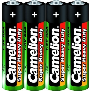 Элемент питания солевой Camelion R R03 (шринка 4шт) 1.5 В