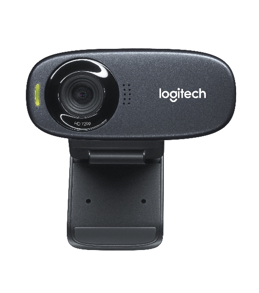 Веб-камера Logitech C310 HD 1280x720, 30 кадр/с, USB Type-A, микрофон (шумоподавление), автоосвещение, универсальное крепление