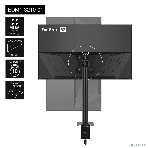 Настольное крепление ExeGate EDM1-3210-01 (кронштейн для одного монитора 15'-32', VESA 75x75, 100x100, макс. нагрузка 10 кг, наклон -45°/+45°, поворот -45°/+45°, вращение 360°, 2 способа крепления: сквозное и струбцина, черный), фото16