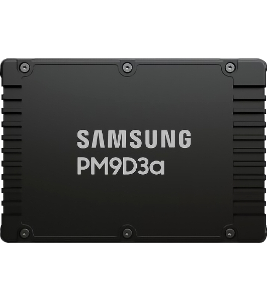 Накопитель SSD Samsung PM9D3a, 15360Gb, U.3(2.5' 15мм), NVMe, PCIe 5.0x4, 3D TLC, R/W 12000/6000Mb/s, IOPs 2 000 000/350 000, TbW 28032, DWPD 1 (12 мес.)