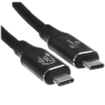 Кабель USB4.0 Cablexpert CC-USB4-CMCM-BR-1.8M, Type-C/Type-C, 5А, 240Вт, PD3.1/QC4.0, 40Gbps, медь, Pro, 1.8м, черный, пакет, фото5