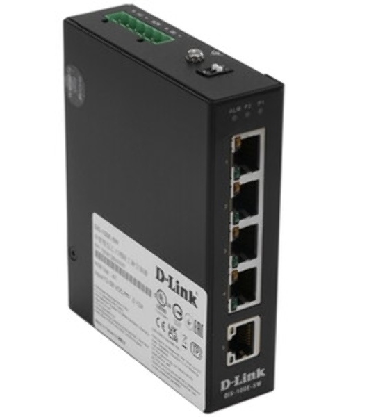 Коммутатор D-Link DIS-100E-5W/A1A, 5×100 Мбит/с, неуправляемый