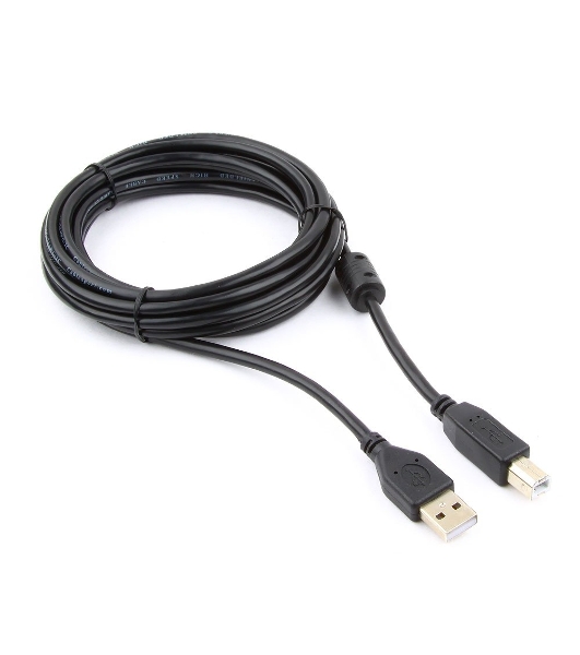 Кабель Gembird USB 2.0 PRO для соед. 3.0м AM/BM позол.конт., фер.кол., пакет