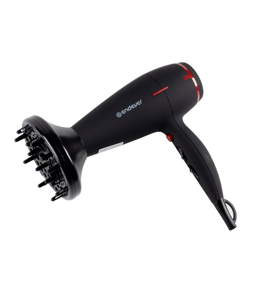 Фен Endever Aurora-472 черный, 2400 Вт, ионизация