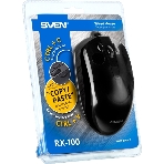 Мышь проводная SVEN RX-100 черный, 4000 dpi, USB, кнопки - 6, фото13