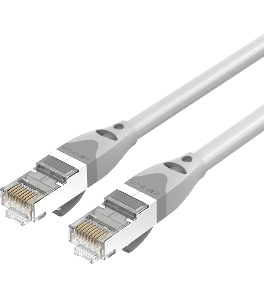 Патч-корд Vention прямой SFTP cat.6A, RJ45 - 2м. Серый