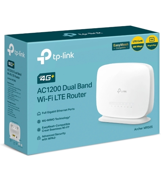 Двухдиапазонный гигабитный роутер TP-Link Archer MR505 Wi-Fi AC1200 с поддержкой 4G+ категории 6