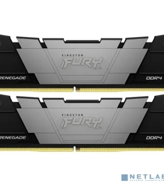 Оперативная память Kingston Fury Renegade, DDR4, 64GB (2x32 GB), 3200 MHz, CL16, DIMM, с радиатором, черный