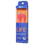 Кабель USB ACD-Life Lightning - USB-A TPE, 1м, маджента, фото4