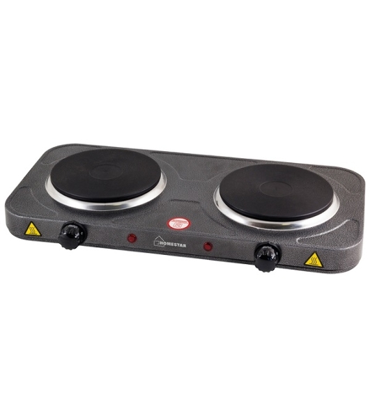 Плита настольная электрическая Homestar HS-1104 1000+1000Вт Ф155+155мм чугун