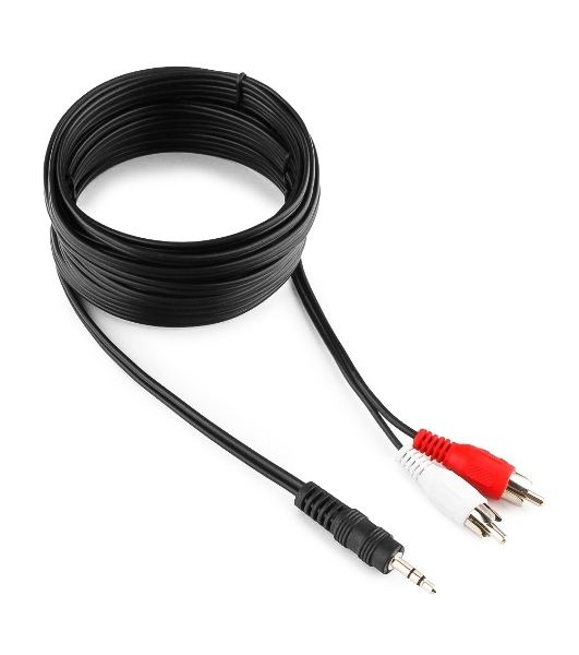 Кабель аудио Gembird Jack3.5/2xRCA, 5.0м
