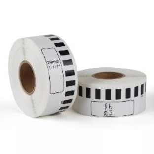 Лента Sakura DK11201 для Brother QL1060N/QL700/QL720NW/QL550/QL570/QL580N/QL1050/QL500/QL710W/QL650TD/QL570VMQL-500A/QL-56, черный на белом, 29мм/90м, наклейка