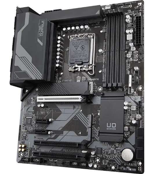 Материнская плата Gigabyte Z790 UD, LGA 1700, Intel Z790, 4xDDR5, 6xSATA, 3xM.2, 1xPCI-E 5.0 x16, 1xPCI-E 4.0 x4, 1xPCI-E 3.0 x1, 1xHDMI, 1xDP, 1x 2.5Gb LAN, 4xUSB-A 2.0, 4xUSB-A 3.2 Gen 1, 1xUSB-A 3.2 Gen 2, 1xUSB-C 3.2 Gen 2x2, 7.1, ATX