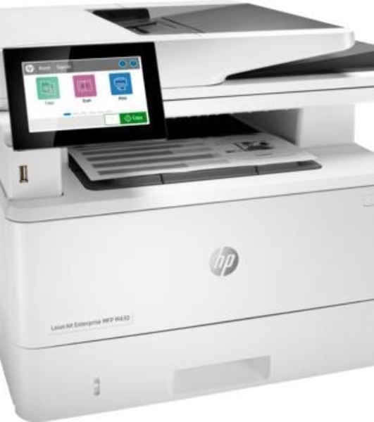 МФУ лазерное HP LaserJet Enterprise M430f (3PZ55A), A4, ч/б, печ. до 40 стр/мин., скан. до 29 стр/мин., 1200 x 1200 dpi (печать) 600x600dpi (скан), USB, RJ-45, Air Print, Mopria