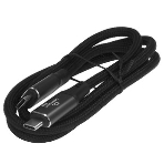 Кабель USB4.0 Cablexpert CC-USB4-CMCM-BR-1.8M, Type-C/Type-C, 5А, 240Вт, PD3.1/QC4.0, 40Gbps, медь, Pro, 1.8м, черный, пакет, фото3