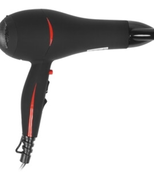 Фен Василиса ФН6-2200 черный/малиновый, 2200 Вт, ионизация