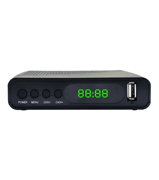 Приставка для цифрового ТВ Hyundai H-DVB500 черный, DVB-T2, DVB-T, DVB-C, HDMI, USB 2.0 х2