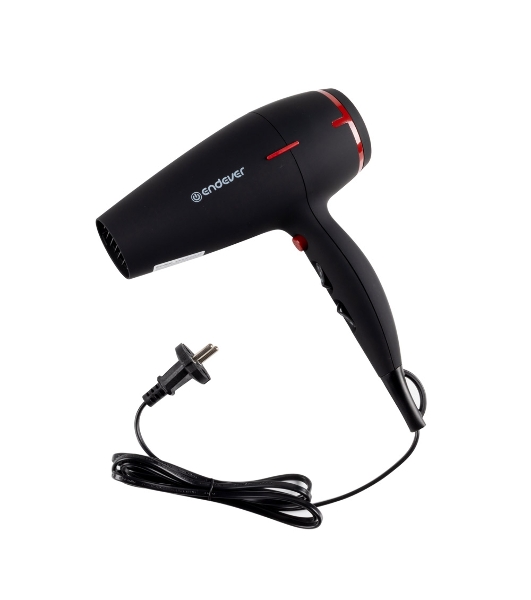 Фен Endever Aurora-472 черный, 2400 Вт, ионизация