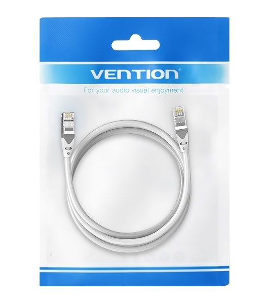 Патч-корд Vention прямой SFTP cat.6A, RJ45 - 2м. Серый