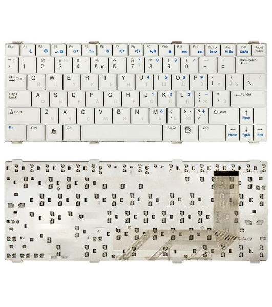 Клавиатура для ноутбука Dell Vostro 1200 V1200 белый