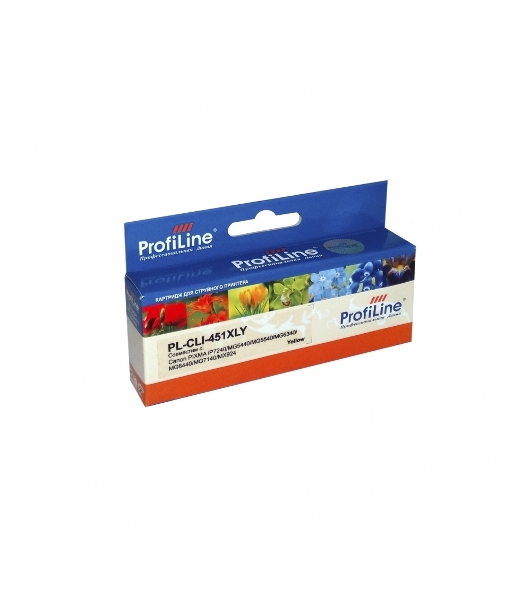 Картридж струйный ProfiLine PL-CLI-451Y для Canon PIXMA iP7240/MG5440/MG5540/MG6340/MG6440/MG7140/MX924 Yellow водн