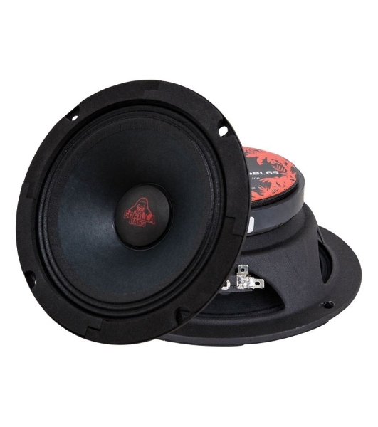 Колонки автомобильные Kicx Gorilla Bass GBL65 200Вт 90дБ 4Ом 16см (6.5дюйм) (ком.:2кол.) широкополосные однополосные