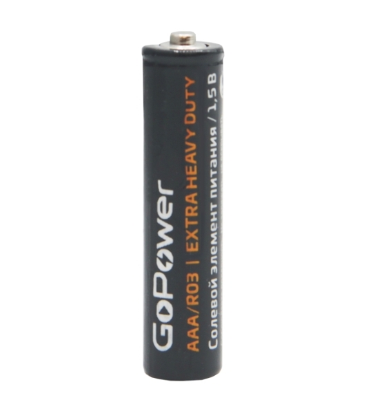 Батарейка GoPower R03 AAA Shrink 4 Heavy Duty 1.5V (4/60/1200)